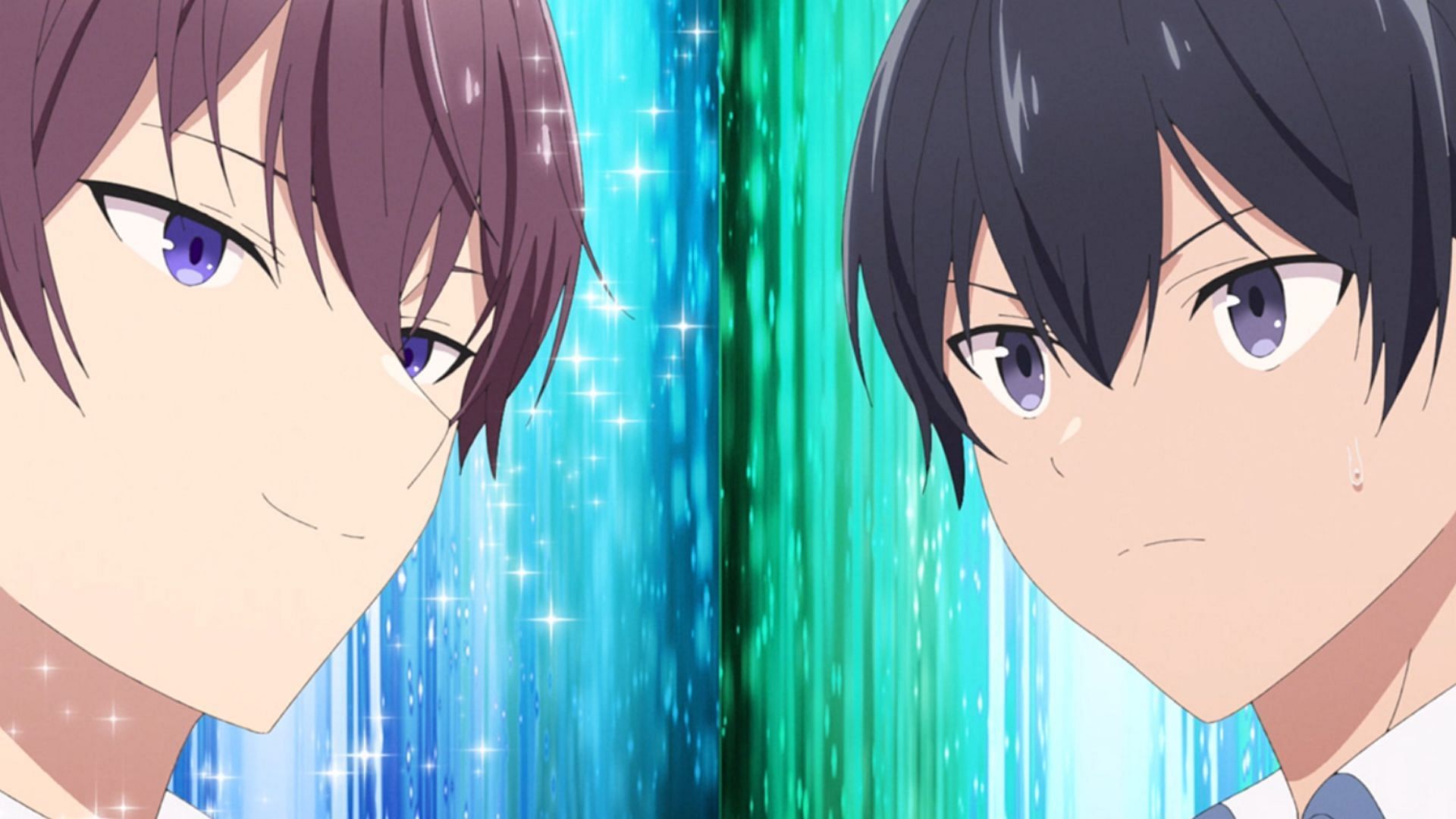 Ouji Seiya and Koushi Shirota as seen in Please Put Them On, Takamine-san! (Image via Liden Films)